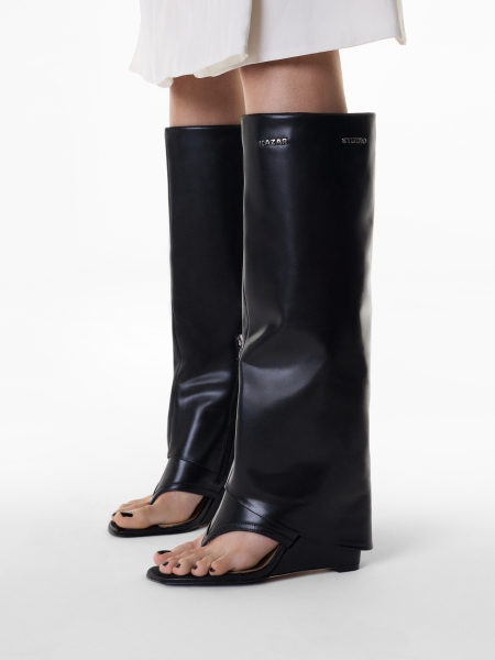 Sandals on a platform with a turned-up long upper  KS EDITH