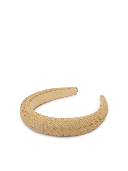 Light brown paper straw headband MOANA