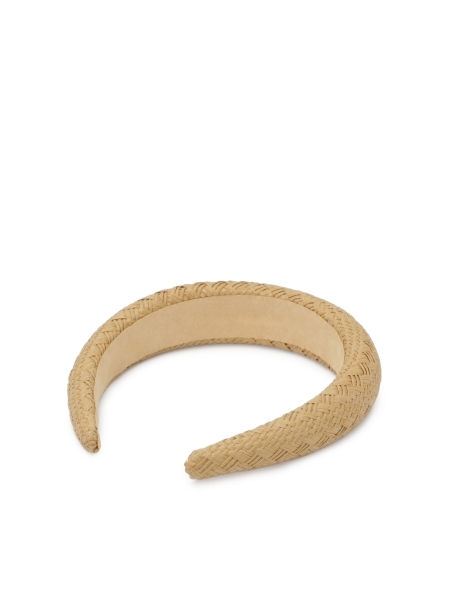 Light brown paper straw headband MOANA