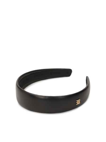 KAZAR monogrammed black headband BURNETT