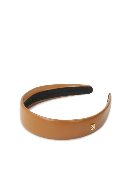 Light brown hairband with small monogram BURNETT