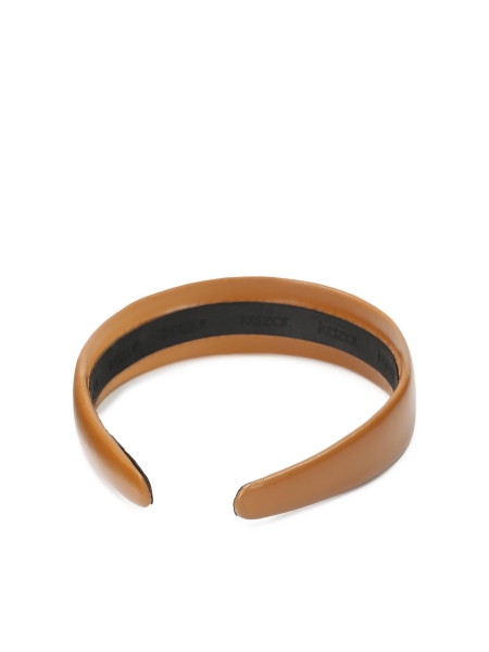 Light brown hairband with small monogram BURNETT