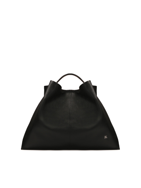 Black loose handbag with handle KS MONIQUE