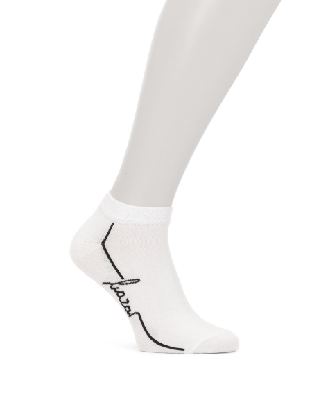 White short socks with logo TREZEES