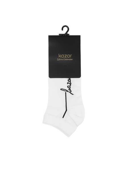 White short socks with logo TREZEES