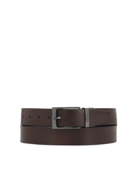 Double-sided strap with perforation and metal buckle SEVERINOSS