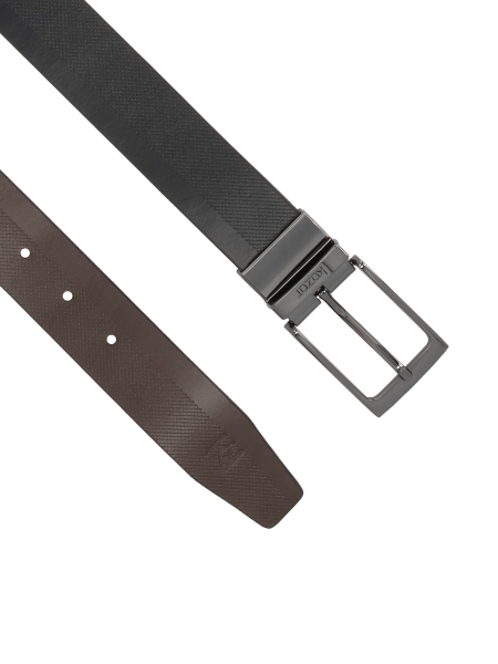 Double-sided strap with perforation and metal buckle SEVERINOSS