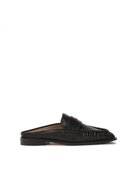 Black loafers style mules KS OLZA