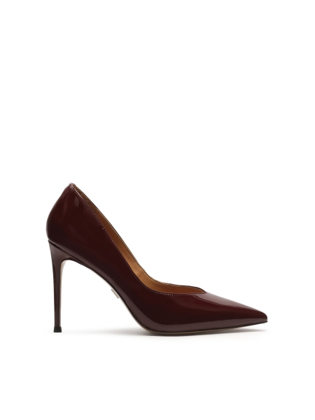 Patent leather burgundy pumps MIDELLE