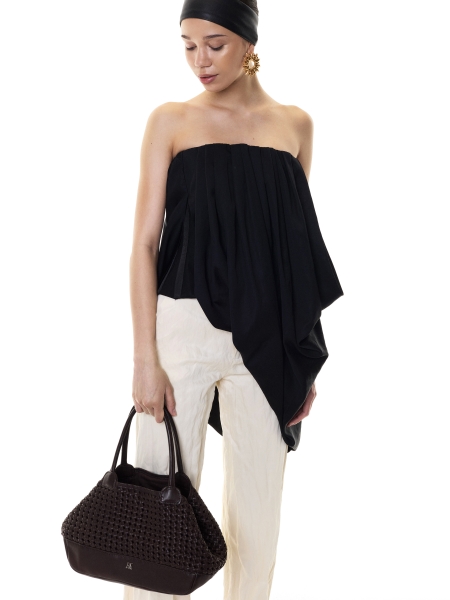 Handbag in a braided pattern with a loose fit KS CASTILE