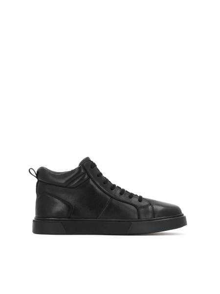 Black ankle sneakers in natural leather TRUXTON