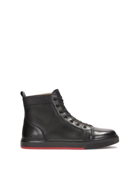 Lace-up high leather sneakers LENNART