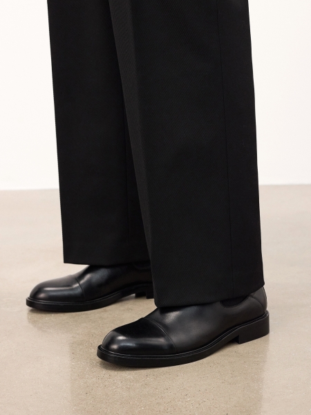 Black leather Chelsea boots TEODORIO