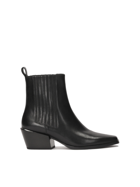Leather boots with elastic bands ERMINIA