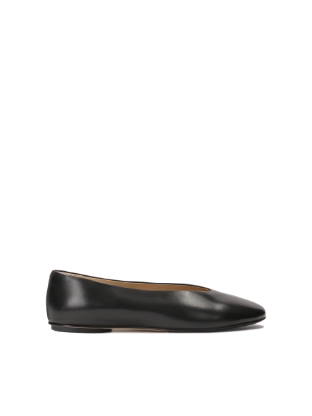 Black soft leather ballerinas  KS ANITE