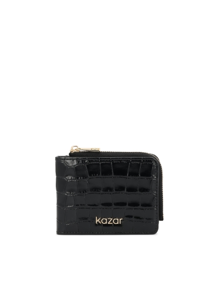 Embossed leather wallet CAETANA