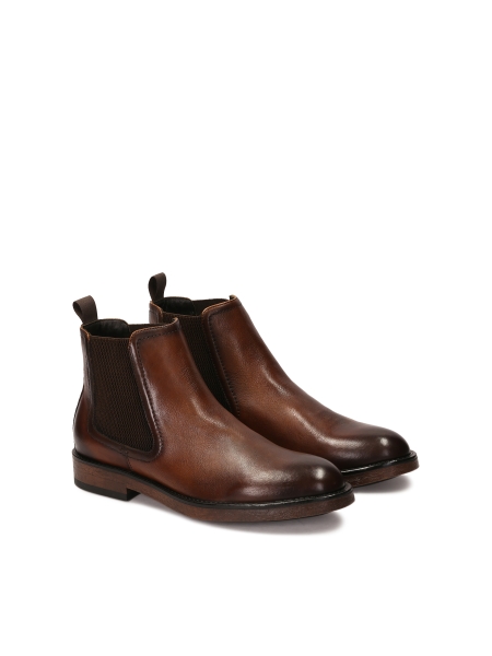 Brown classic men's Chelsea boots QUANTOS