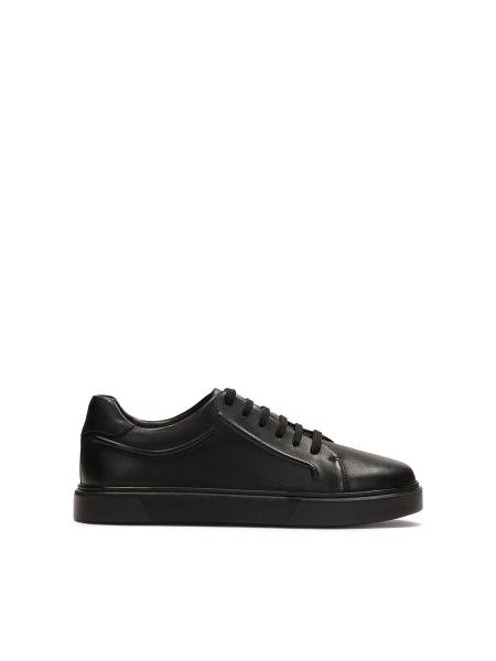 Black embossed sneakers SILVAN