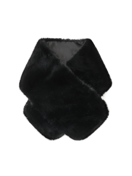 Black synthetic fur etolo GINESSA