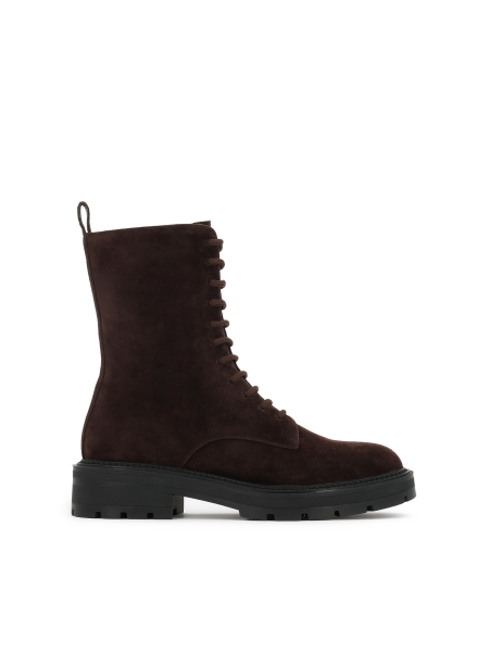 Suede boots with high upper CAMMY