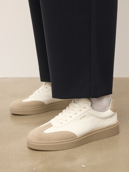 Men's suede and leather sneakers KS ETIENNE