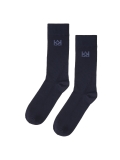 Long navy blue socks with bamboo viscose PALLAS