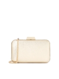 Gold stiff pouch box bag LOUISE