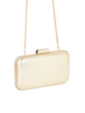 Gold stiff pouch box bag LOUISE