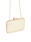 Gold stiff pouch box bag LOUISE