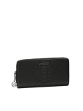Women's embossed leather wallet with zippered closure  ROLETTE