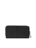 Women's embossed leather wallet with zippered closure  ROLETTE
