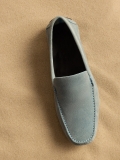 Men's light blue moccasins NICO