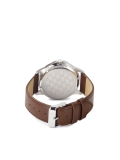 Minimalist watch with brown strap HERITAGE ELEGANCE