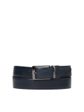 Men's black and navy blue reversible belt JOE