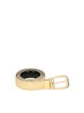 Ladies' golden and black reversible belt MILL
