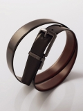 Brown and black double-sided belt GALERAS