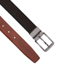Brown and black double-sided belt GALERAS