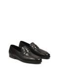 Men’s black natural leather loafers TAIO