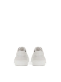 Men's minimalistic off-white leather sneakers AJAKS