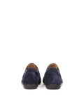Navy blue airy suede shoes MELLAN