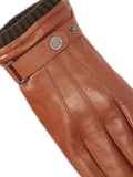 Brown men's gloves with touch screen HENRINIO