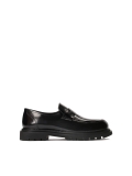 Men’s black loafers on a thick sole FINTON