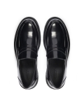 Men’s black loafers on a thick sole FINTON