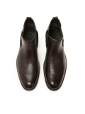 Men’s brown leather slip-on Chelsea boots CASHTON