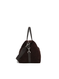 Brown suede travel bag KS CANE