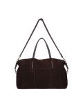 Brown suede travel bag KS CANE