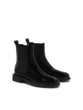 Black crinkle-effect Chelsea boots ANINE
