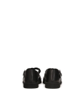 Men's black sandals  with a covered heel and a toe BERNARDO