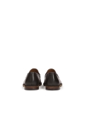 Brown leather loafers with tassels KOLOB