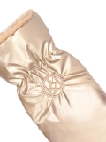 Glittering gold gloves with embroidered KAZAR monogram BETHEL